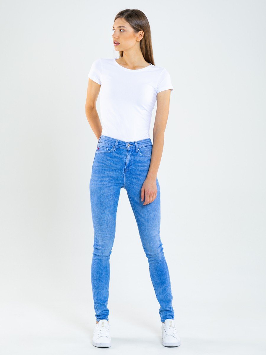 Spodnie jeans damskie z wysokim stanem Clara 105 BIG STAR