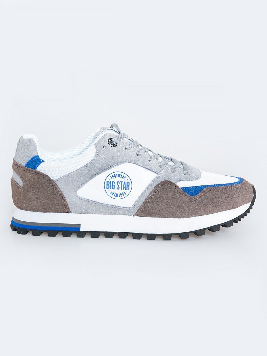 Buty męskie ze skóry naturalnej HH174437 102 BIG STAR