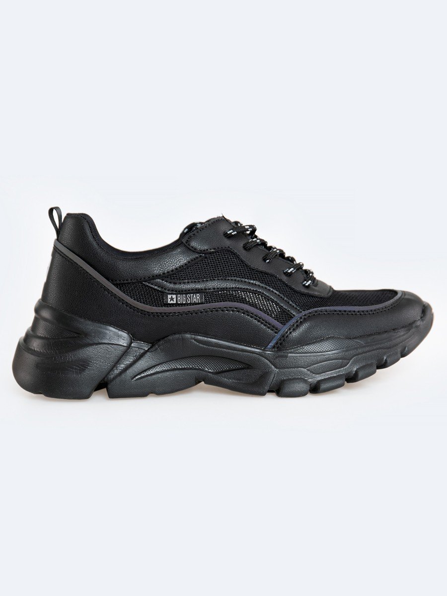 BIG STAR Sneakersy damskie z siateczką i odblaskowymi elemantami HH274423 906
