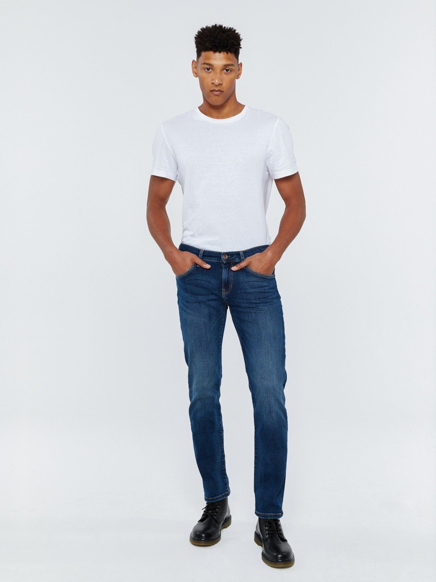 BIG STAR Spodnie jeans męskie dopasowane Terry 484