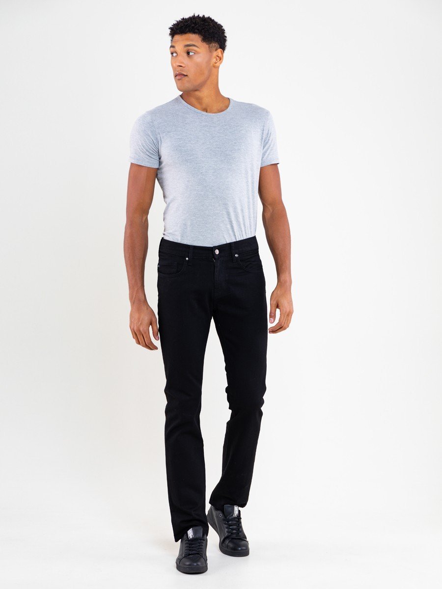 Spodnie jeans męskie dopasowane czarne Terry 900 BIG STAR
