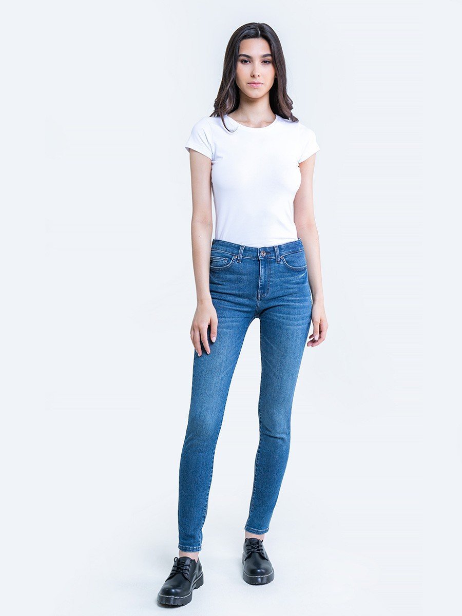 Spodnie jeans damskie z wysokim stanem Adela 455 BIG STAR