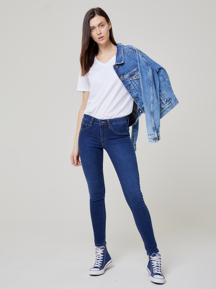 BIG STAR Spodnie jeans damskie leggings push up Amela 359