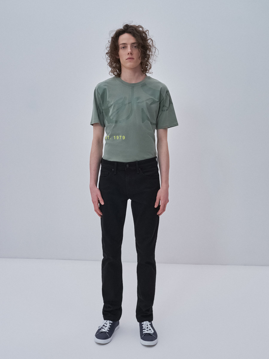 BIG STAR Spodnie jeans męskie czarne Terry 915