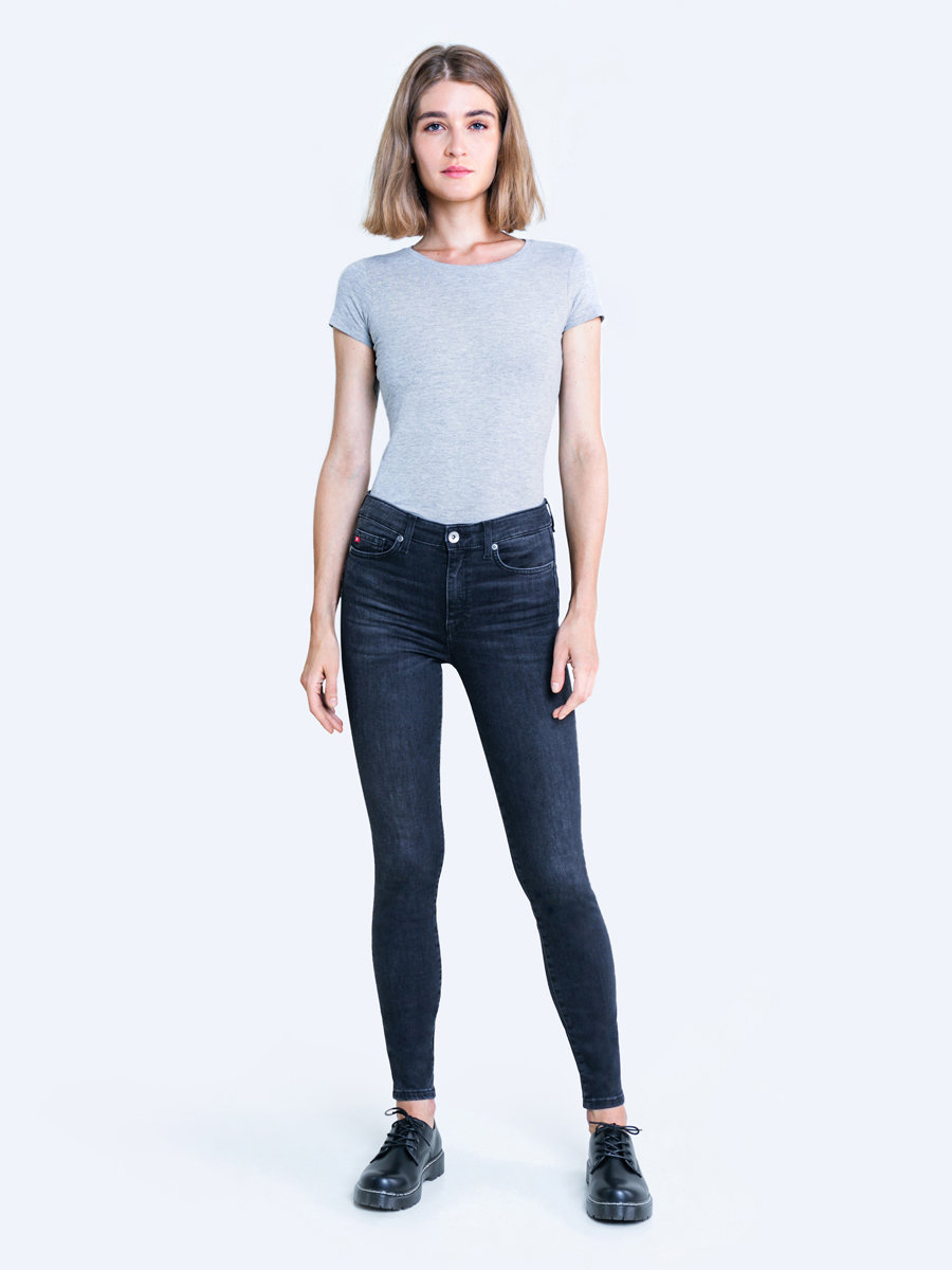 BIG STAR Spodnie jeans damskie push up z wysokim stanem Melinda High Waist 895