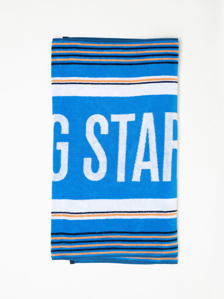 Ręcznik kąpielowy z logo Big Star niebieski Lee 401 BIG STAR