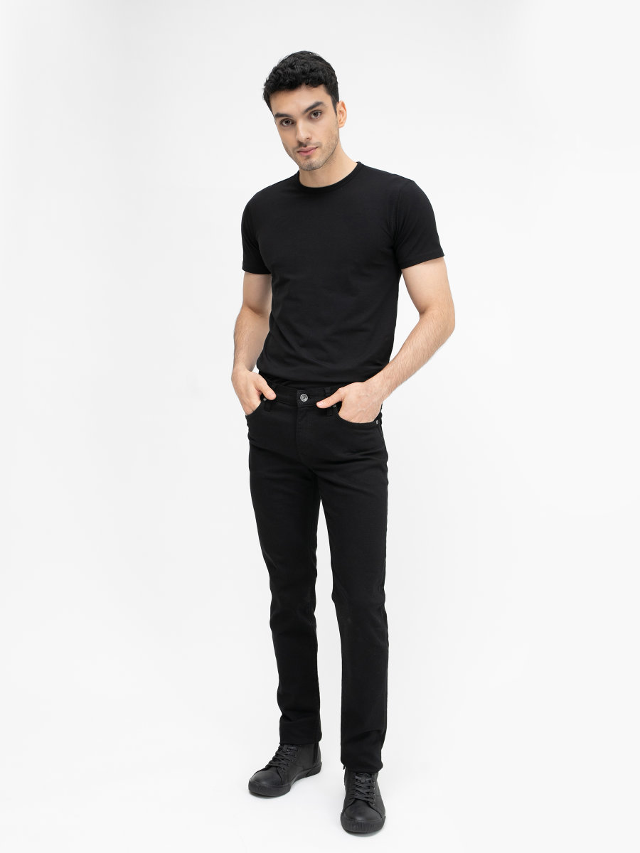 BIG STAR Spodnie jeans męskie skinny czarne Jeffray 915