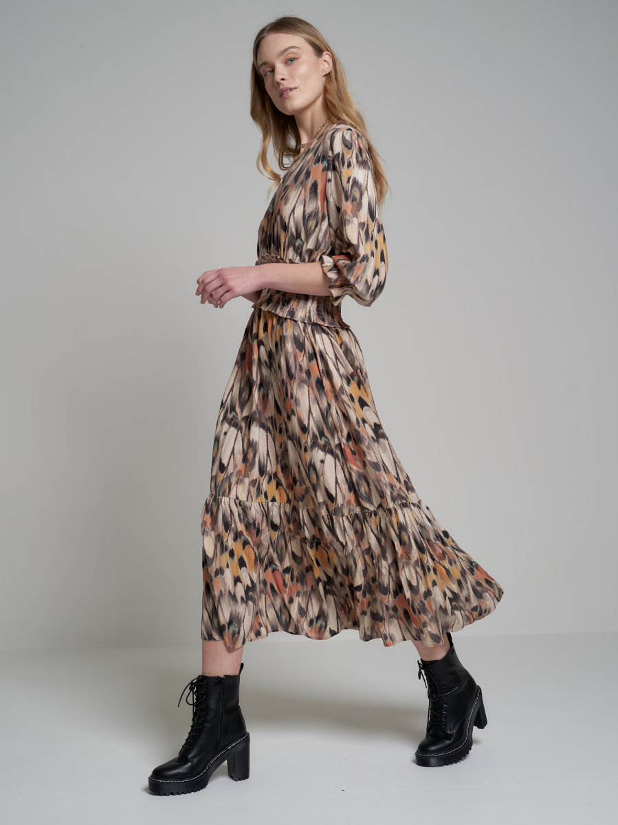 Sukienka damska maxi w stylu boho multikolor Snasha 000 BIG STAR