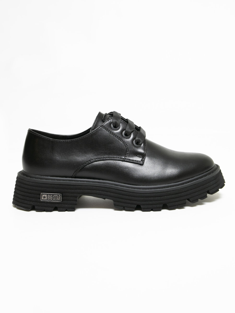 Buty damskie typu derby czarne KK274497 906 BIG STAR
