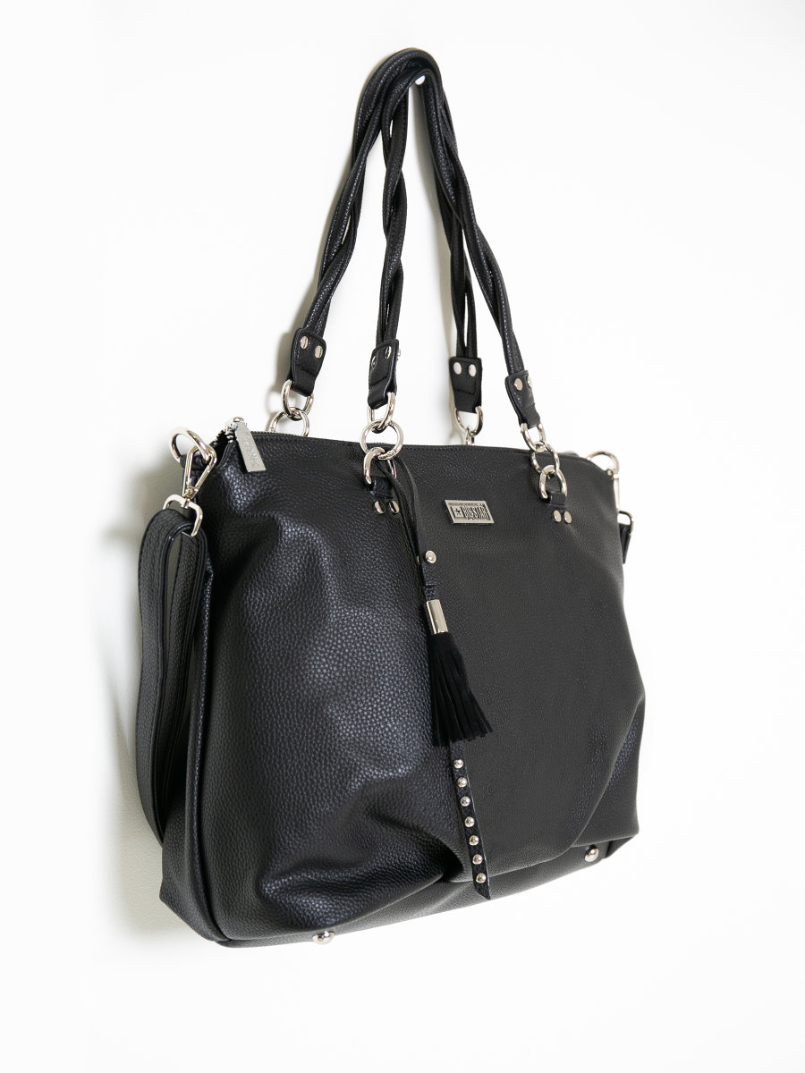 Torba damska shopperka czarna KK574033 906 BIG STAR