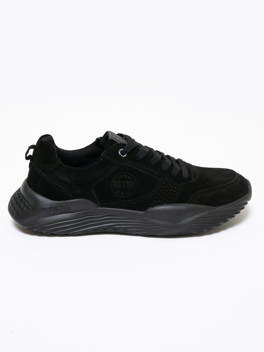 Buty męskie sportowe ze skóry naturalnej KK174260 906 BIG STAR