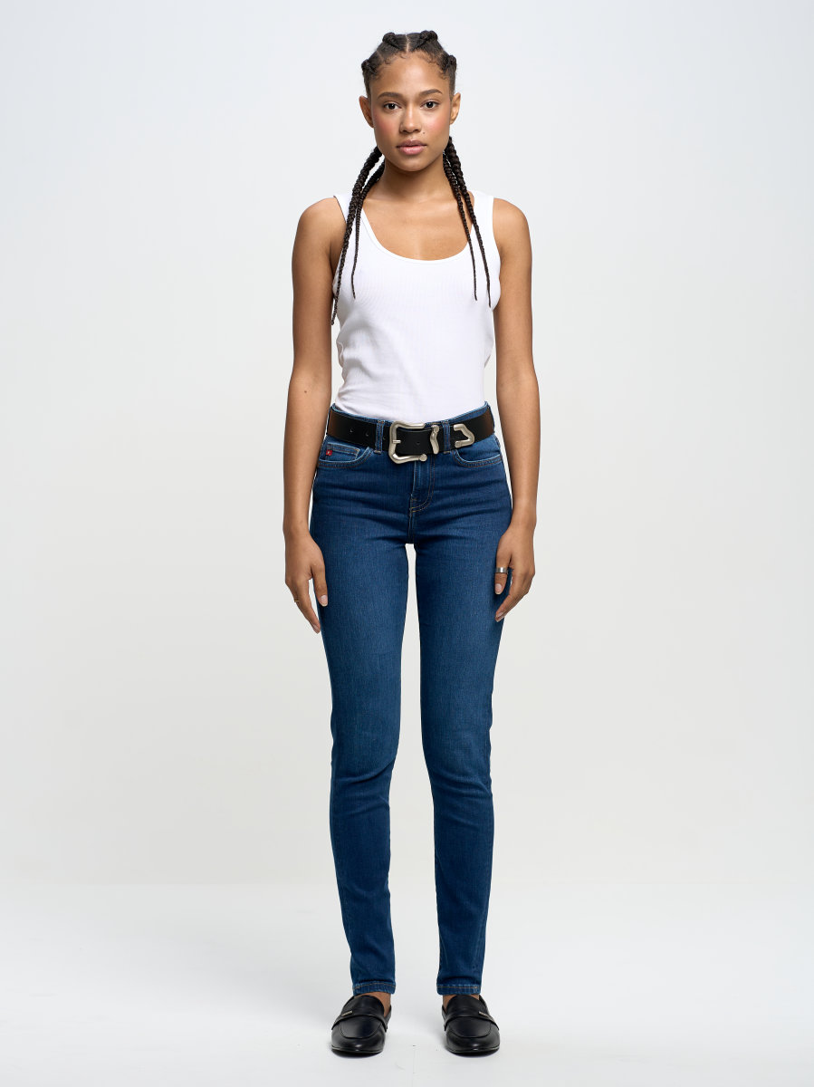 Spodnie jeans damskie z wysokim stanem Adela 358 BIG STAR