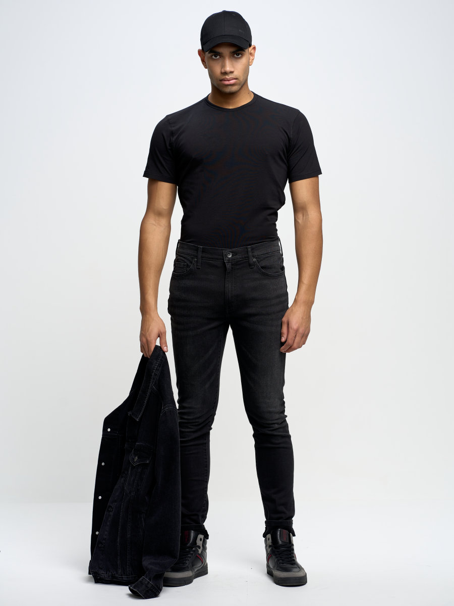 Spodnie jeans męskie czarne Terry Carrot 956 BIG STAR