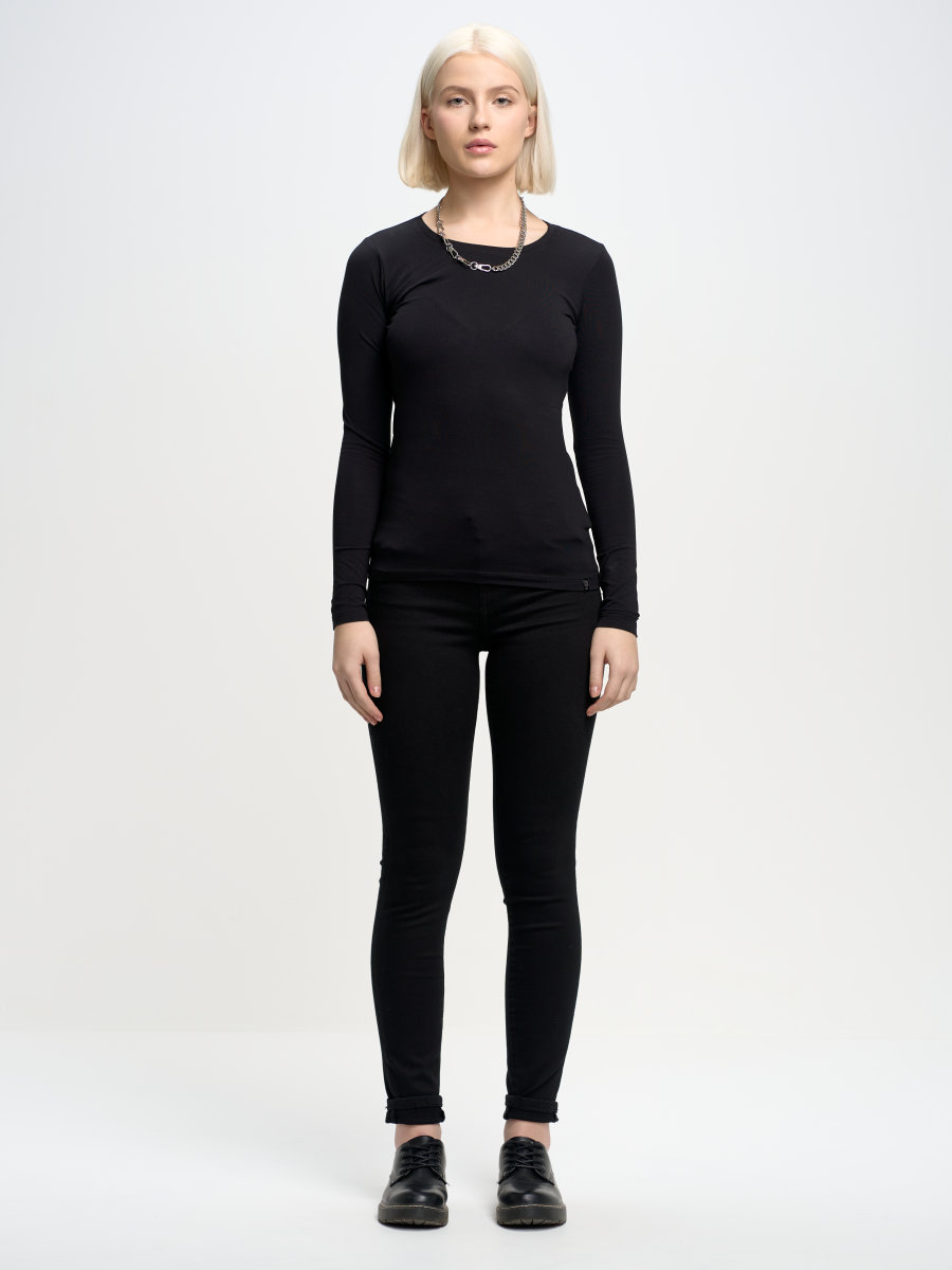 Spodnie jeans damskie zwężane czarne Adela 915 BIG STAR