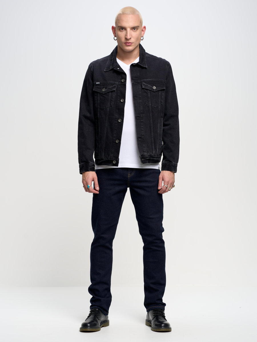 Spodnie jeans męskie dopasowane ciemny granat Roger 655 BIG STAR