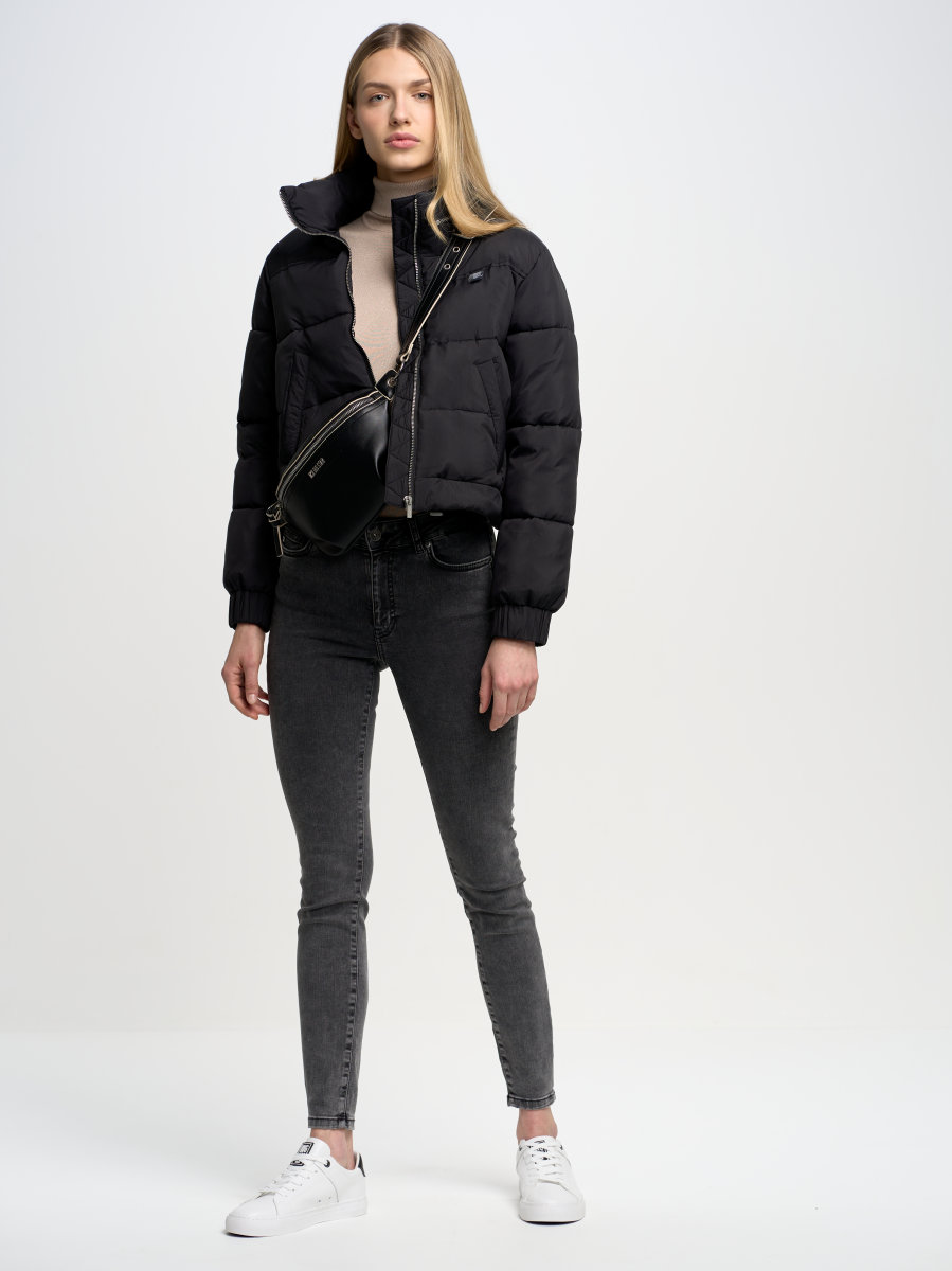 Spodnie jeans damskie szare Melinda High Waist 996 BIG STAR