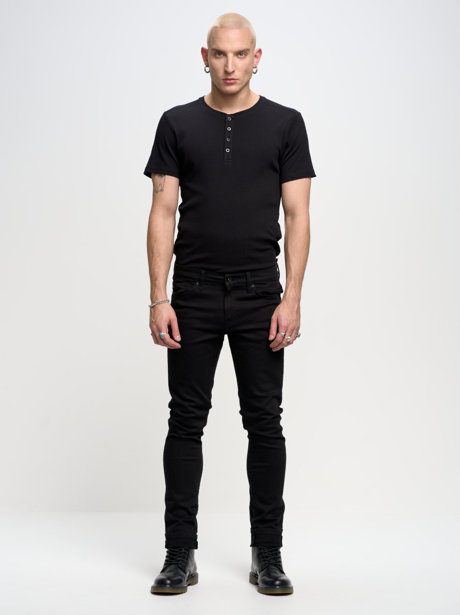 Spodnie jeans męskie czarne Terry Slim 915 BIG STAR