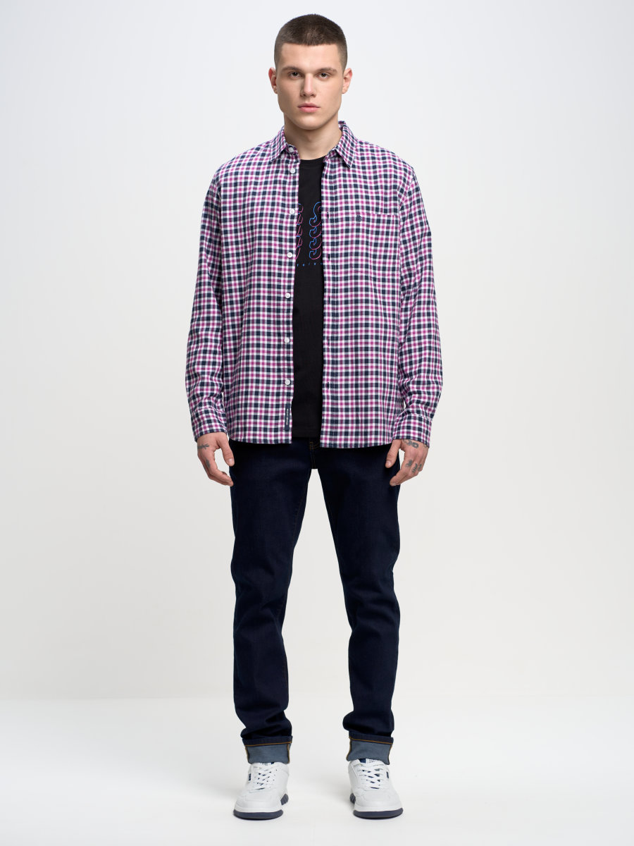 Spodnie chinosy jeans męskie granatowe Logan 784 BIG STAR