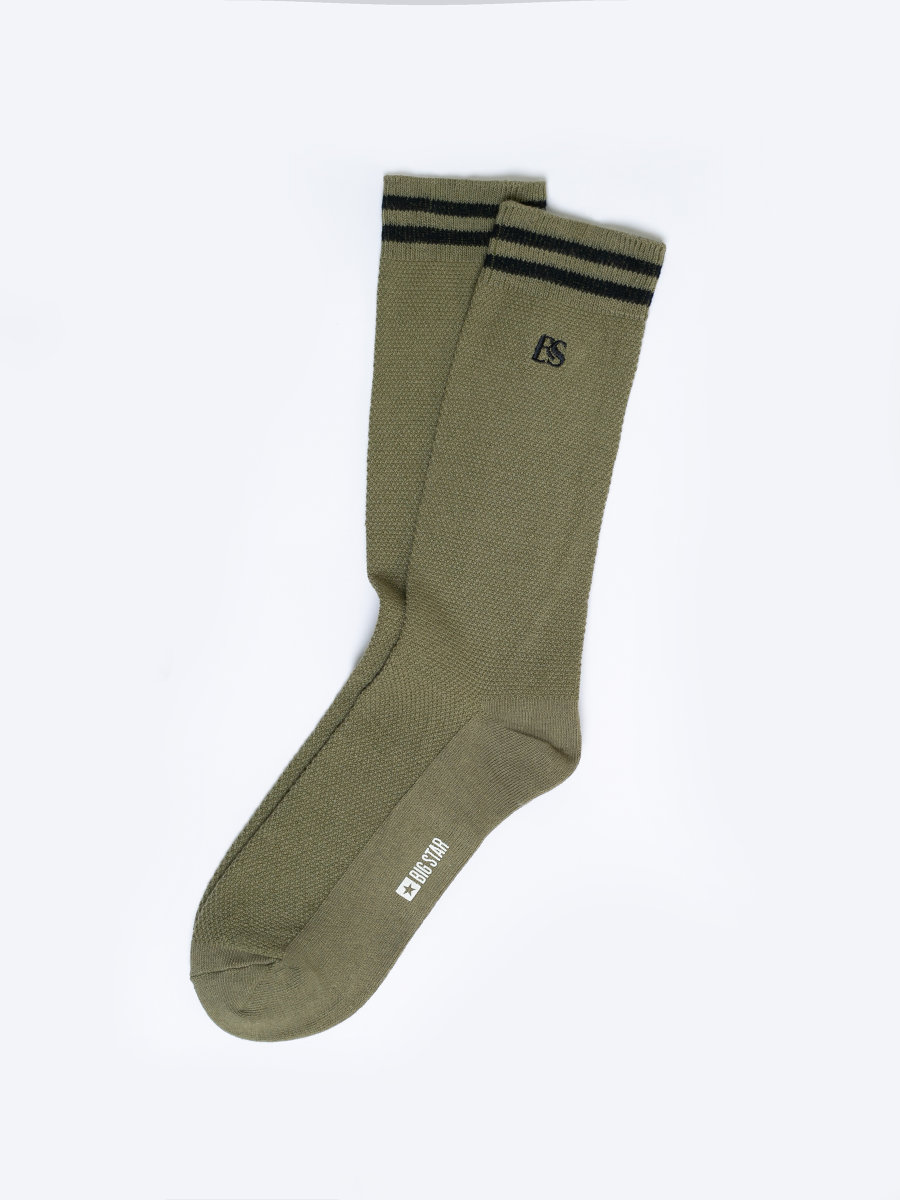 Skarpety męskie bawełniane khaki Micol 303 BIG STAR