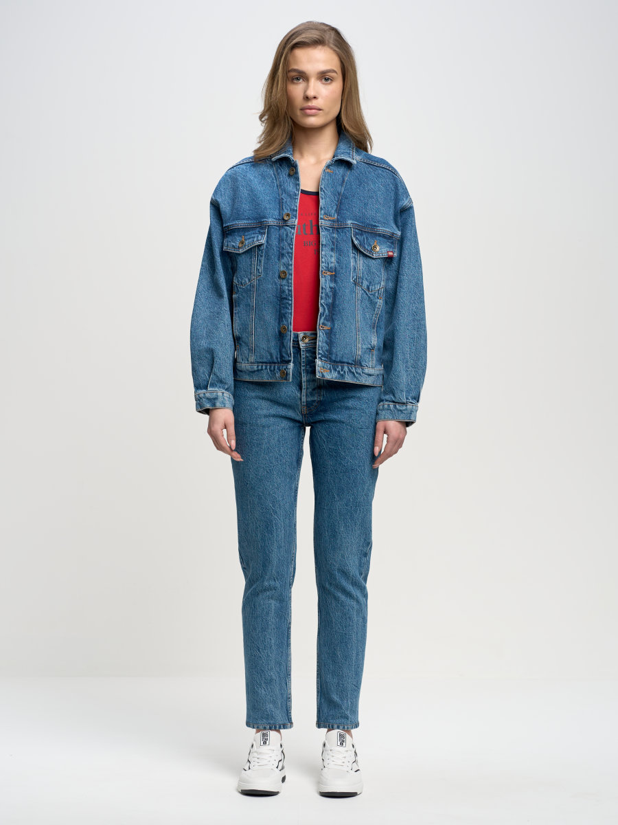 Spodnie jeans damskie proste z kolekcji Authentic 400 BIG STAR