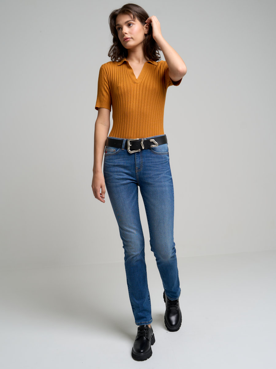 Spodnie jeans damskie Adela Straight 439 BIG STAR