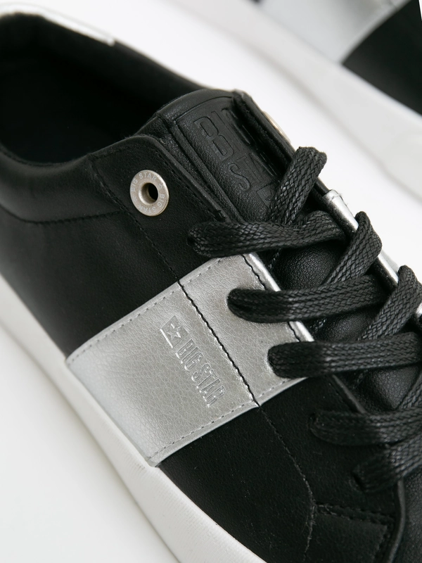 Sneakersy damskie w typie smart casual czarne JJ274360 906