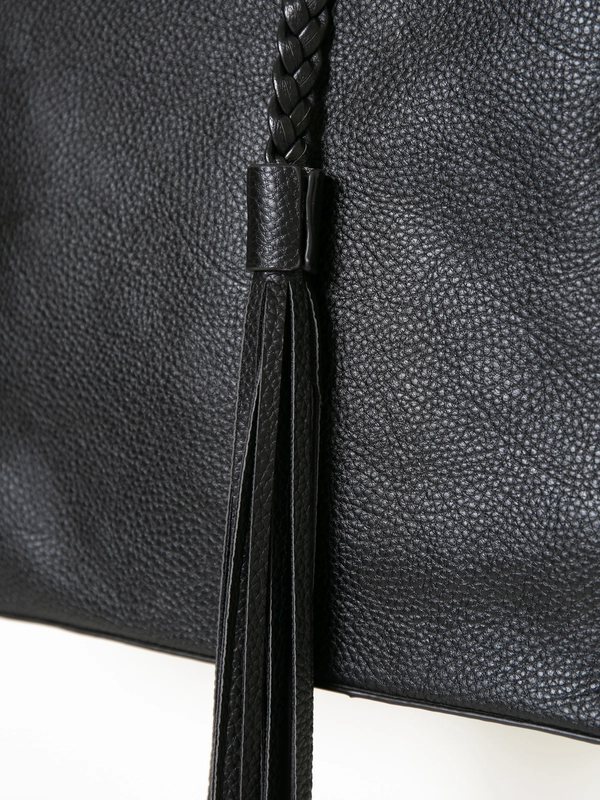 Torba damska shopperka w stylu boho czarna JJ574064 906