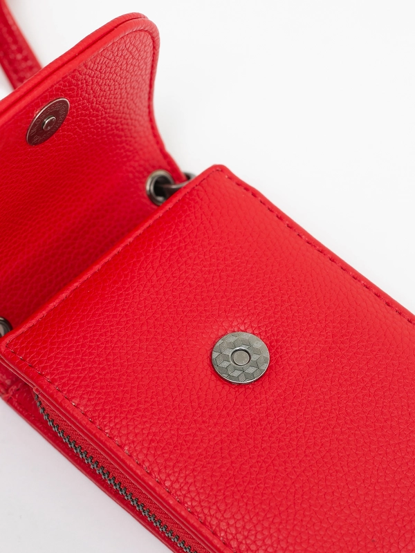 Mini torebka etui na telefon czerwona JJ574123 603