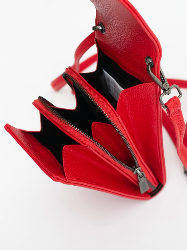 Mini torebka etui na telefon czerwona JJ574123 603