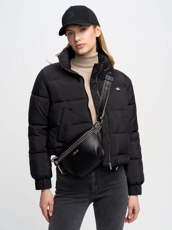 Sweter damski z golfem beżowy Charlinka 801