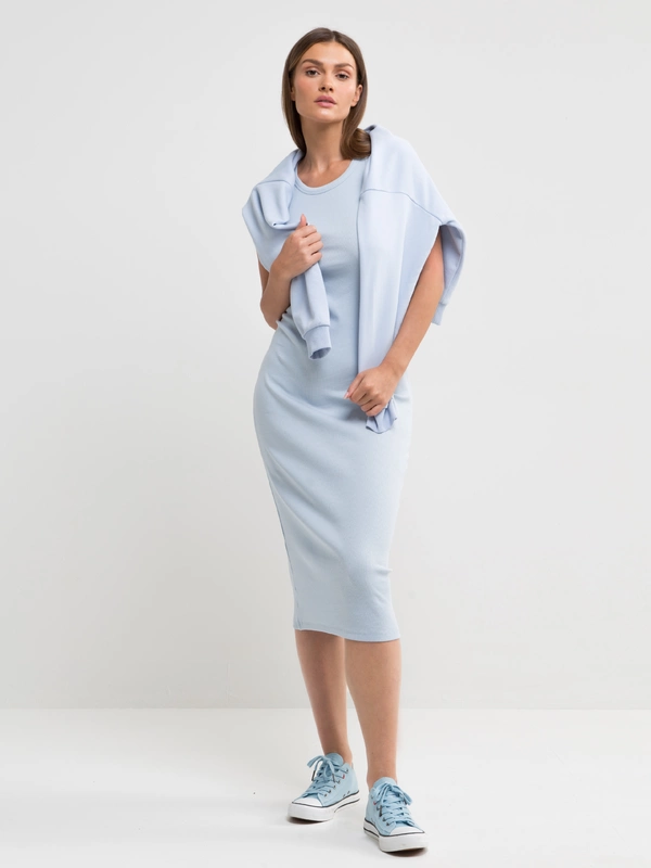 Sukienka damska midi niebieska Maxinassara 400