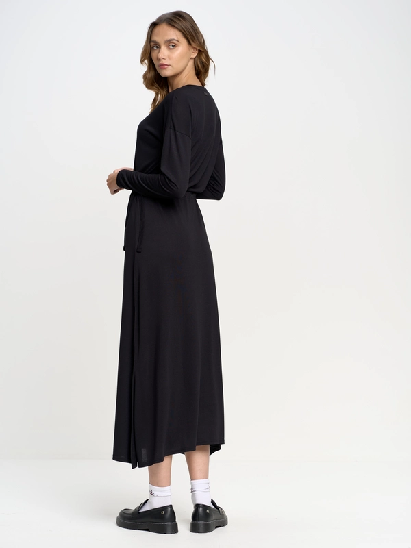 Sukienka damska maxi czarna Dressawa 906