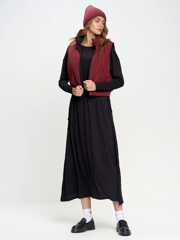 Sukienka damska maxi czarna Dressawa 906