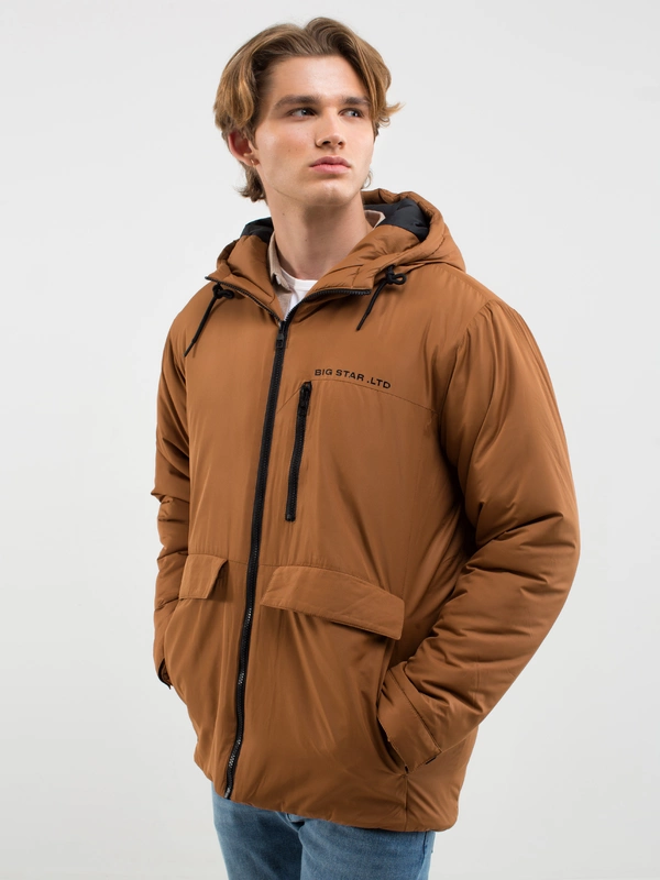 Kurtka męska sportowa ocieplana brązowa Gurkan 802