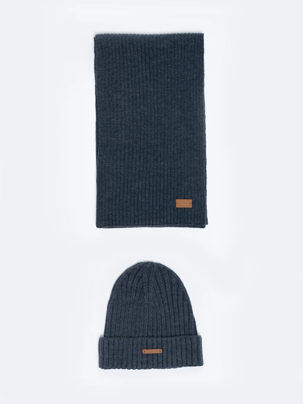 Szalik męski granatowy Berys 403/ Bery 403