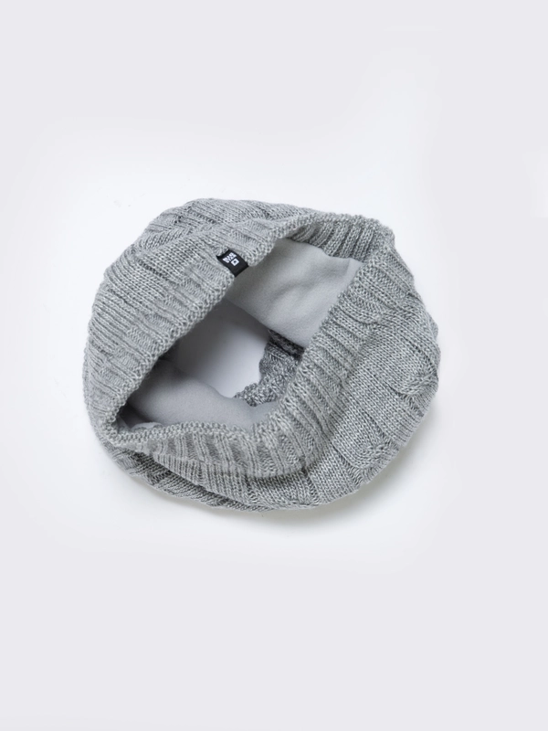 Komin dzięcięcy unisex z dodatkowym ociepleniem szary Foliani 901/ Foli 901/ Foliandi 901