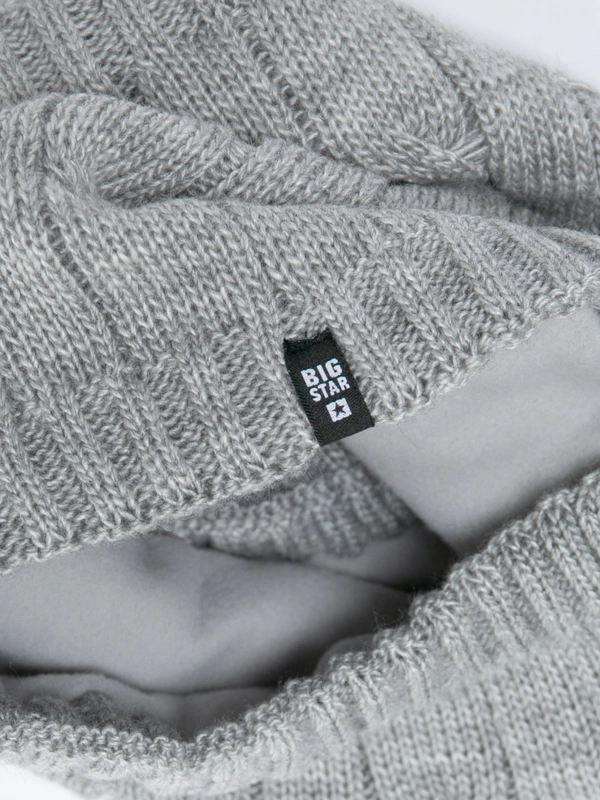 Komin dzięcięcy unisex z dodatkowym ociepleniem szary Foliani 901/ Foli 901/ Foliandi 901