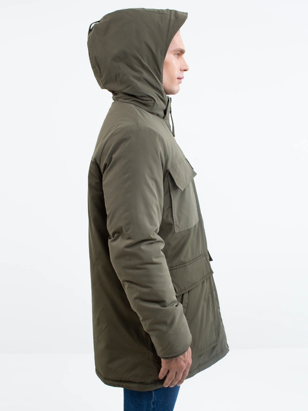 Kurtka męska parka zielona Leonius 303