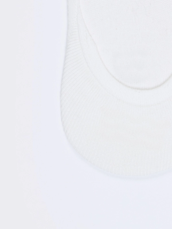 Stopki damskie bawełniane białe Abierta 101