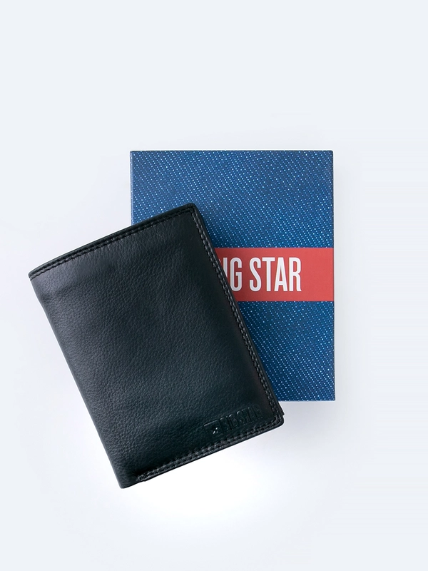 Portfel męski skórzany czarny 3155 900