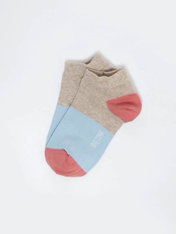 Stopki dziewczęce bawełniane beżowe Molka 801