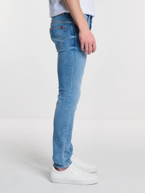 Jeansy męskie skinny jasnoniebieskie Deric 238