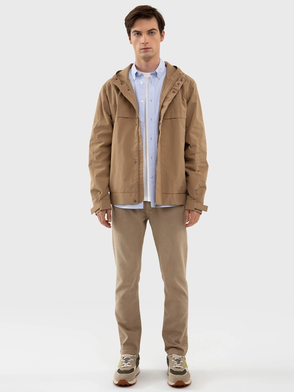 Spodnie męskie joggers beżowe Joggse 801