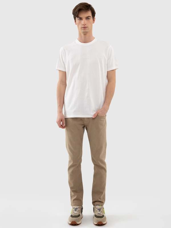 Spodnie męskie joggers beżowe Joggse 801