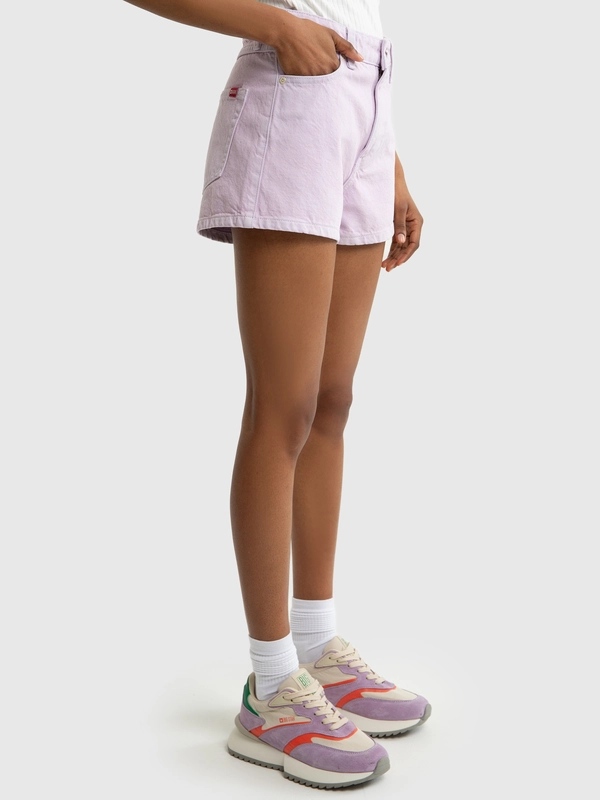 Szorty damskie jeansowe fioletowe Katie 850