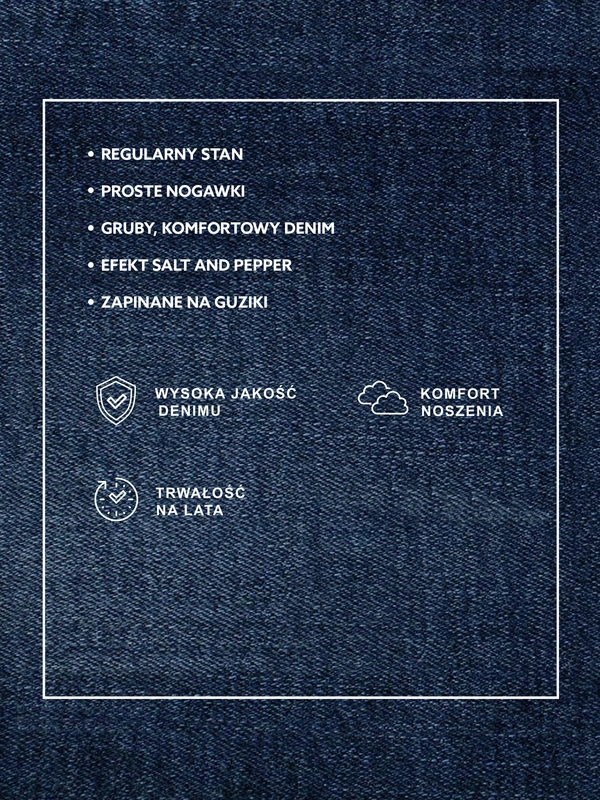 Jeansy damskie z kolekcji Authentic granatowe Authentic 500