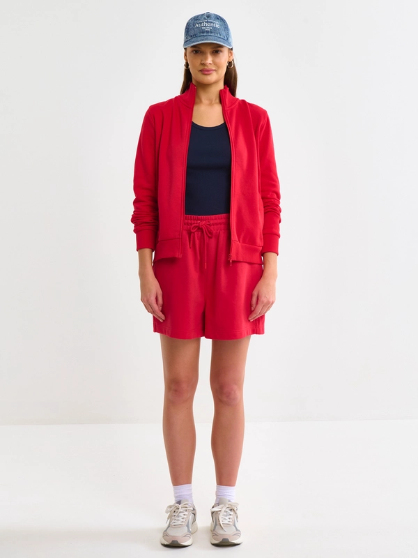 Koszulka damska na ramiączkach prążkowana granatowa Aurela 403