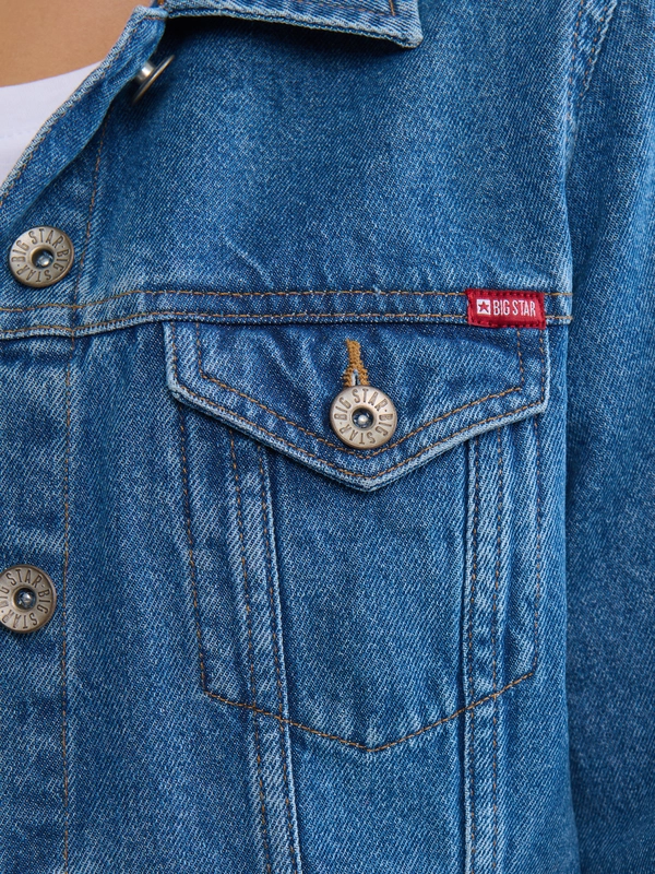 Kurtka damska jeansowa niebieska Jane 295