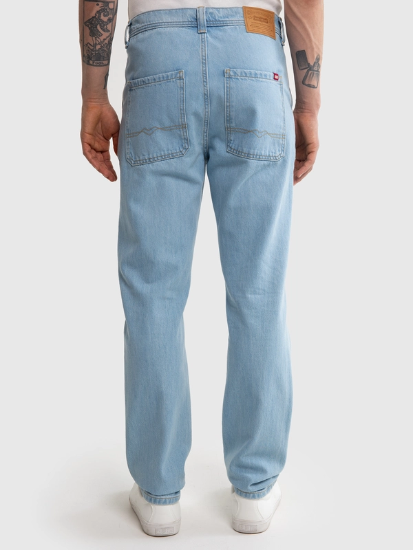 Jeansy męskie z prostą nogawką z kolekcji Authentic jasnoniebieskie Workwear Trousers 253