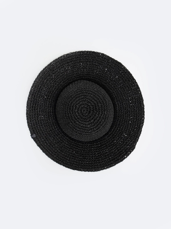 Kapelusz damski czarny Rastia 906